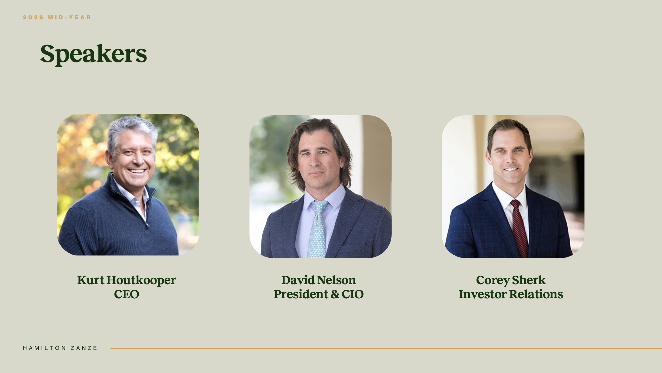 Mid-Year Multifamily Outlook with CEO Kurt Houtkooper, CIO David Nelson, and Senior Director of Investor Relations Corey Sherk.