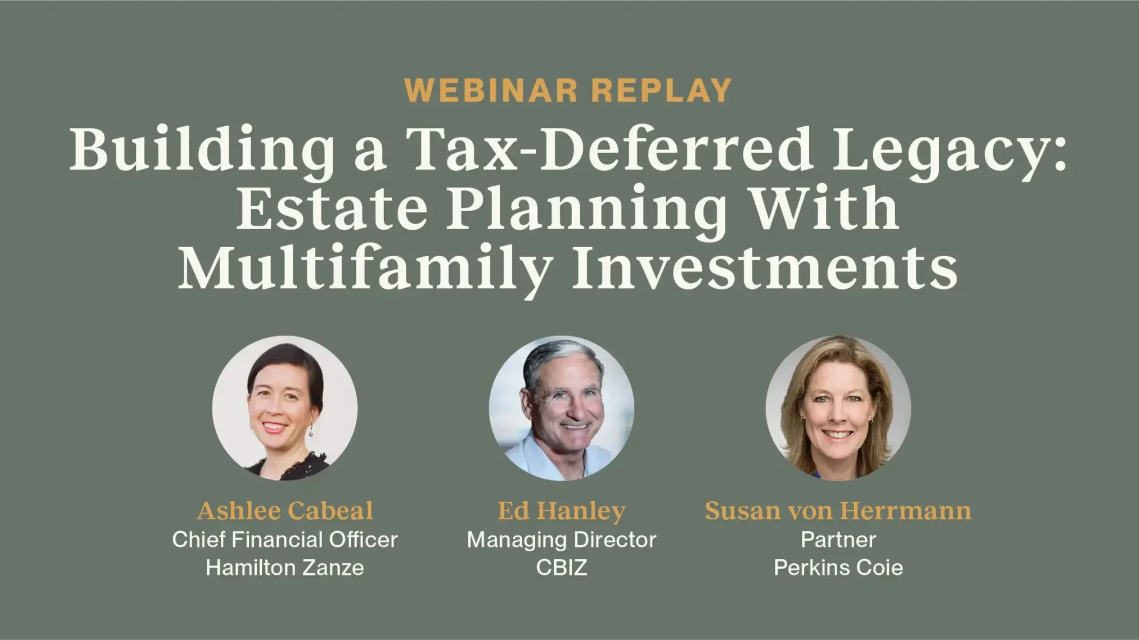 Building a Tax-Deferred Legacy-Estate Planning With Multifamily Investments